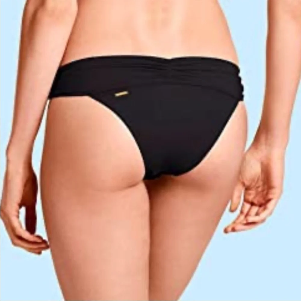 Victoria Secret Cheeky Hottie Bottoms Bandeau Underwire Top Neon Metallic bikini